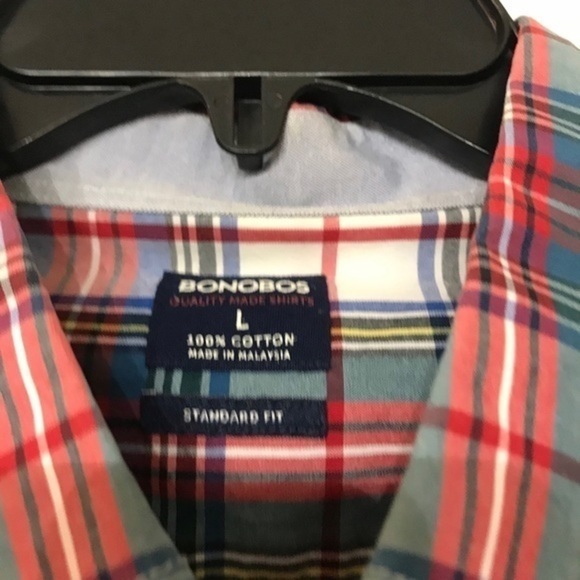 BONOBOS plaid button down - Picture 3 of 4